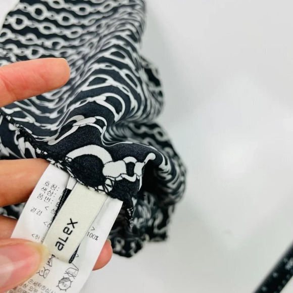 Bonnie Alex Black Chains Midi Skirt Size‎ Medium - Picture 7 of 7